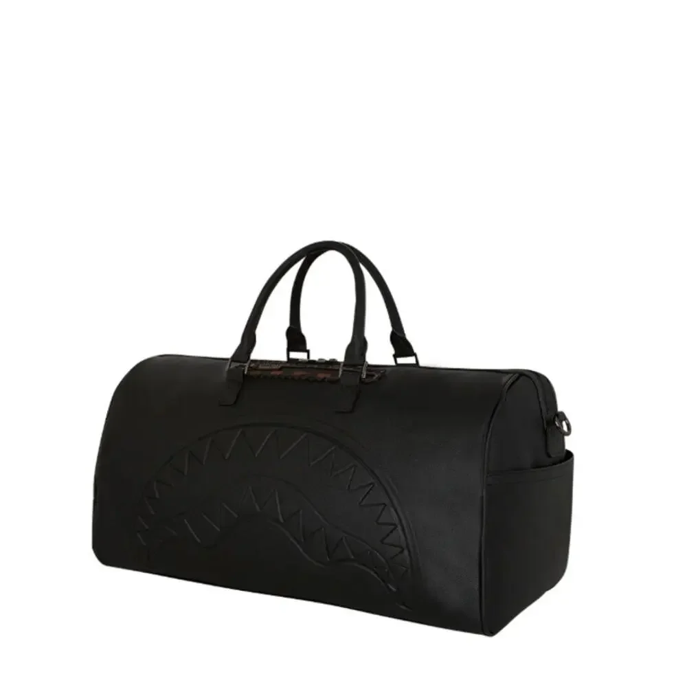 SPRAYGROUND Dose Of Check Deux Duffel Embossed Sharkbite Streetwear NWT